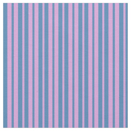 Plum & Blue Striped/Lined Pattern Stof (Close Up)