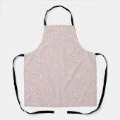 Plum Blush White Plum Blossom Floral Pattern Schort (Voorkant)