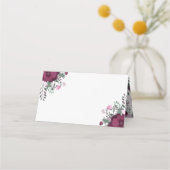Plum & Bord Roze Rose Boeket Plaatskaartje (Achterkant)