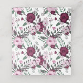 Plum & Bord Roze Rose Boeket Plaatskaartje (Binnenkant ongevouwen)