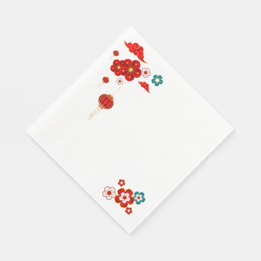 Plum Bossom, Chinese stijl in het voorjaar Servet (Hoek)