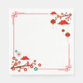 Plum Bossom, Chinese stijl in het voorjaar Servet (Voorkant)