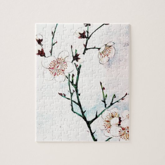 Plum Branches met Blossom Ukiyo-e Asia Asian Art Legpuzzel (Verticaal)
