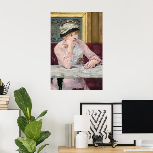 Plum Brandy - Edouard Manet Fine Art Poster (Thuiskantoor)