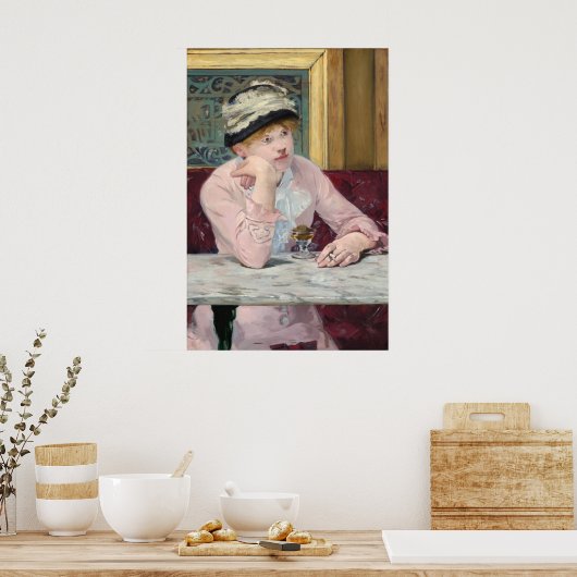 Plum Brandy - Edouard Manet Fine Art Poster (Keuken)