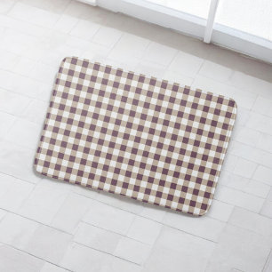 Plum Buffalo Plaid Elegante Badkamer Decor Badmat