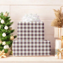 Plum Buffalo Plaid Holiday Cadeaupapier