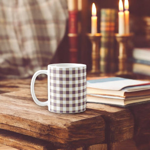 Plum Buffalo Plaid Holiday Koffiemok