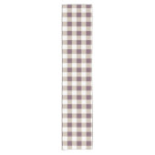 Plum Buffalo Plaid Holiday Korte Tafelloper (Voorkant)