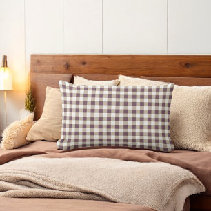 Plum Buffalo Plaid Holiday Kussen