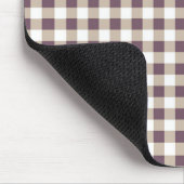 Plum Buffalo Plaid Muismat voor Feestdagen (Hoek)
