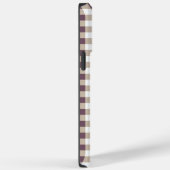 Plum Buffalo Plaid Telefoonhoes voor Stijlvol Cade Case-Mate iPhone Case (Achterkant / Rechts)