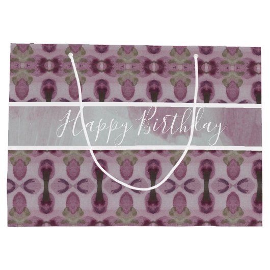 Plum Burgundy Groot Cadeauzakje (Achterkant)