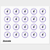 plum Butter Personalized Canning Ronde Sticker (Vel)