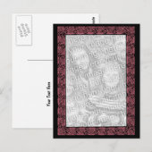 Plum Celtic Knots Design Photo Briefkaart (Voorkant / Achterkant)
