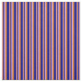 Plum, Chocolate & Blue Stripes Stof (Swatch)