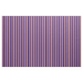 Plum, Chocolate & Blue Stripes Stof (Fat Quarter)