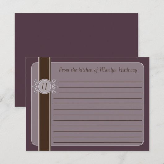 Plum Classic Harvest Recept Kaarten (Voorkant / Achterkant)