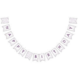 Plum Confetti Waterverf Stippen Bunting Flag Vlaggetjes