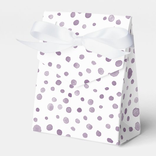 Plum Confetti Waterverf Stippen Favoriet Box Bedankdoosjes (Voorkant Zijde)
