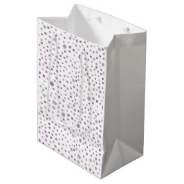 Plum Confetti Waterverf Stippen Gift Bag Medium Cadeauzakje