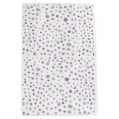 Plum Confetti Waterverf Stippen Gift Bag Medium Cadeauzakje (Voorkant)