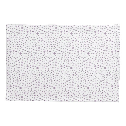 Plum Confetti Waterverf Stippen Kussensloop (Achterkant)