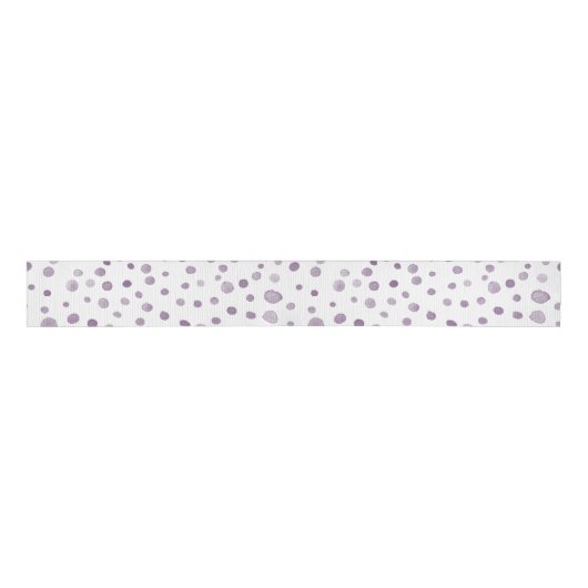 Plum Confetti Waterverf Stippen lint (Voorkant)