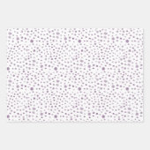 Plum Confetti Waterverf Stippen Wrapping Paper (Voorkant 3)