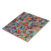 Plum Crazy 6 x 6 keramische Tegel Tegeltje (Zijkant)