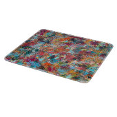 Plum Crazy 6 x 7 Deco glazen snijplank (Hoek)