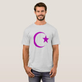 Plum Crescent & Star.png T-shirt (Voorkant volledig)