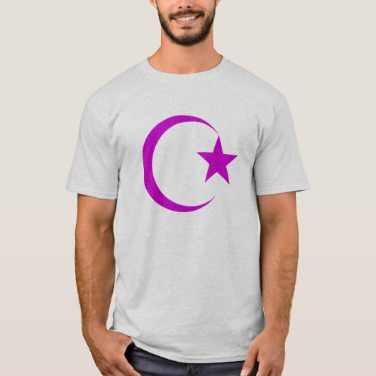 Plum Crescent & Star.png T-shirt (Voorkant)