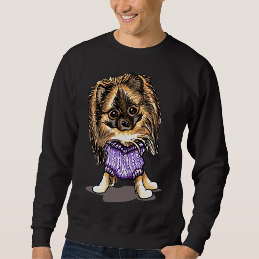 Plum Cute Pomeranian Trui (Voorkant)