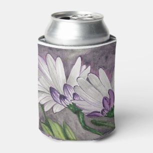 Plum daisy bloemen blikjeskoeler