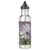 Plum daisy bloemen waterfles  (Links)