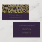 Plum Damask Visitekaartje (Voorkant / Achterkant)