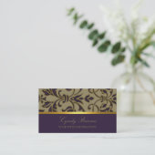 Plum Damask Visitekaartje (Staand voorkant)