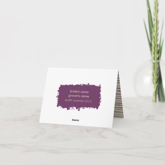 Plum Dank je wel Bedankkaart (Achterkant)