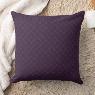 Plum Diamond-textuur Kussen