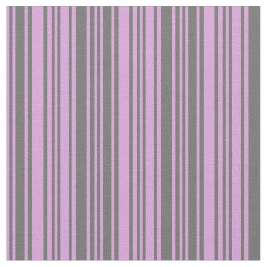 Plum & Dim Grey Stripes Stof (Close Up)