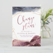 Plum Dust Waterverf Geometrische verandering van p Kaart (Staand voorkant)