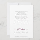 Plum Dust Waterverf Geometrische verandering van p Kaart (Achterkant)