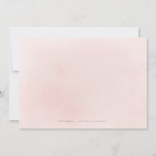 Plum & dusty roze rustic boho floral save the date (Achterkant)