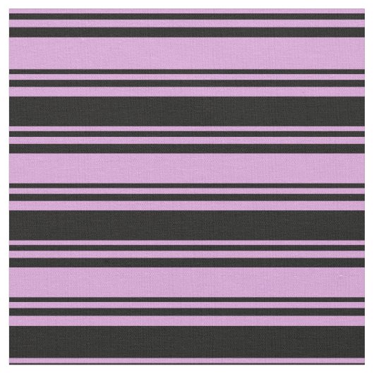 Plum en Black Colored Lines Stof (Close Up)