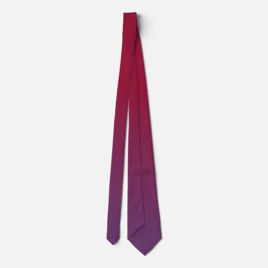 Plum en burgundy ombre stropdas (Achterkant)
