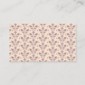 Plum en Champagne Damask Wedding Place Cards Plaatskaartje (Achterkant)