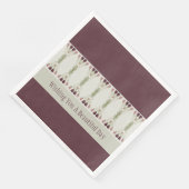 Plum en Grey Green Servet (Hoek)