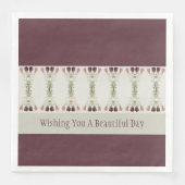 Plum en Grey Green Servet (Voorkant)