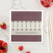 Plum en Grey Green Servet (Insitu)